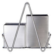 Stainless Steel 2 Compartment Silver Cutlery Caddy