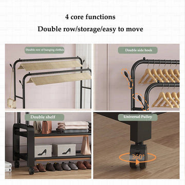 Standing Coat Rack Coats Page Children's Room Rack Home Furniture Wardrobe Stand Floor Stand Clothes Wall Clothes Hanger Hangers