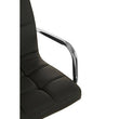Starz Grey Leather Effect Bar Chair