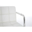 Starz White Leather Effect Bar Chair