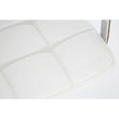Starz White Leather Effect Bar Chair