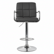 Starz Grey Leather Effect Bar Chair