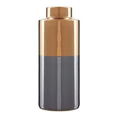 Stellar Grey Large Metallic Vase