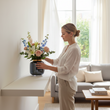 Stellar Black Metallic Vase