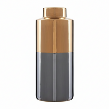 Stellar Grey Large Metallic Vase