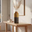 Stellar Grey Large Metallic Vase