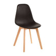Stockholm Black Chair With Beech Wood Legs