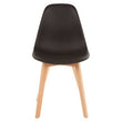 Stockholm Black Chair With Beech Wood Legs
