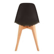 Stockholm Black Chair With Beech Wood Legs