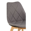 Stockholm Grey Diamond Pattern Dining Chair
