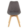 Stockholm Grey Diamond Pattern Dining Chair