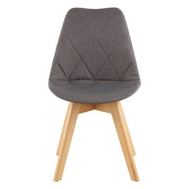 Stockholm Grey Diamond Pattern Dining Chair