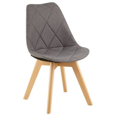 Stockholm Grey Diamond Pattern Dining Chair