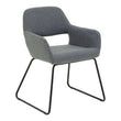 Stockholm Grey Fabric Dining Chair
