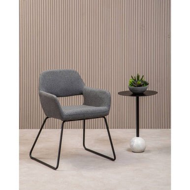 Stockholm Grey Fabric Dining Chair