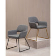 Stockholm Grey Fabric Dining Chair