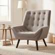 Stockholm Grey Linen Effect Accent Chair