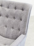 Stockholm Grey Linen Effect Accent Chair