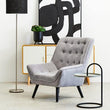 Stockholm Grey Linen Effect Accent Chair