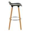 Stockholm Matte Black Bar Stool
