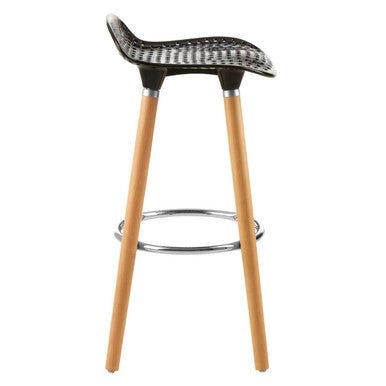 Stockholm Matte Black Bar Stool