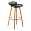 Stockholm Matte Black Bar Stool