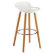 Stockholm Matte White Bar Stool