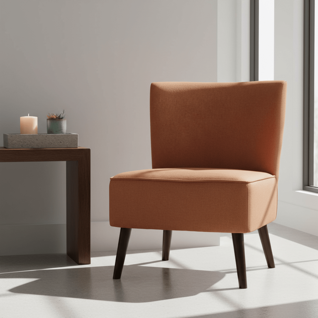 Stockholm Terracotta Fabric Chair
