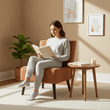 Stockholm Terracotta Fabric Chair