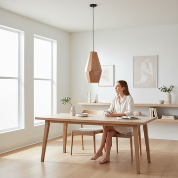 Stockholm Aluminium Copper Finish Large Pendant Light