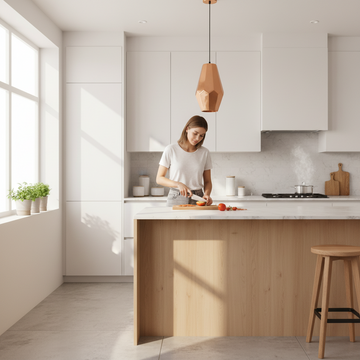 Stockholm Aluminium Copper Finish Small Pendant Light