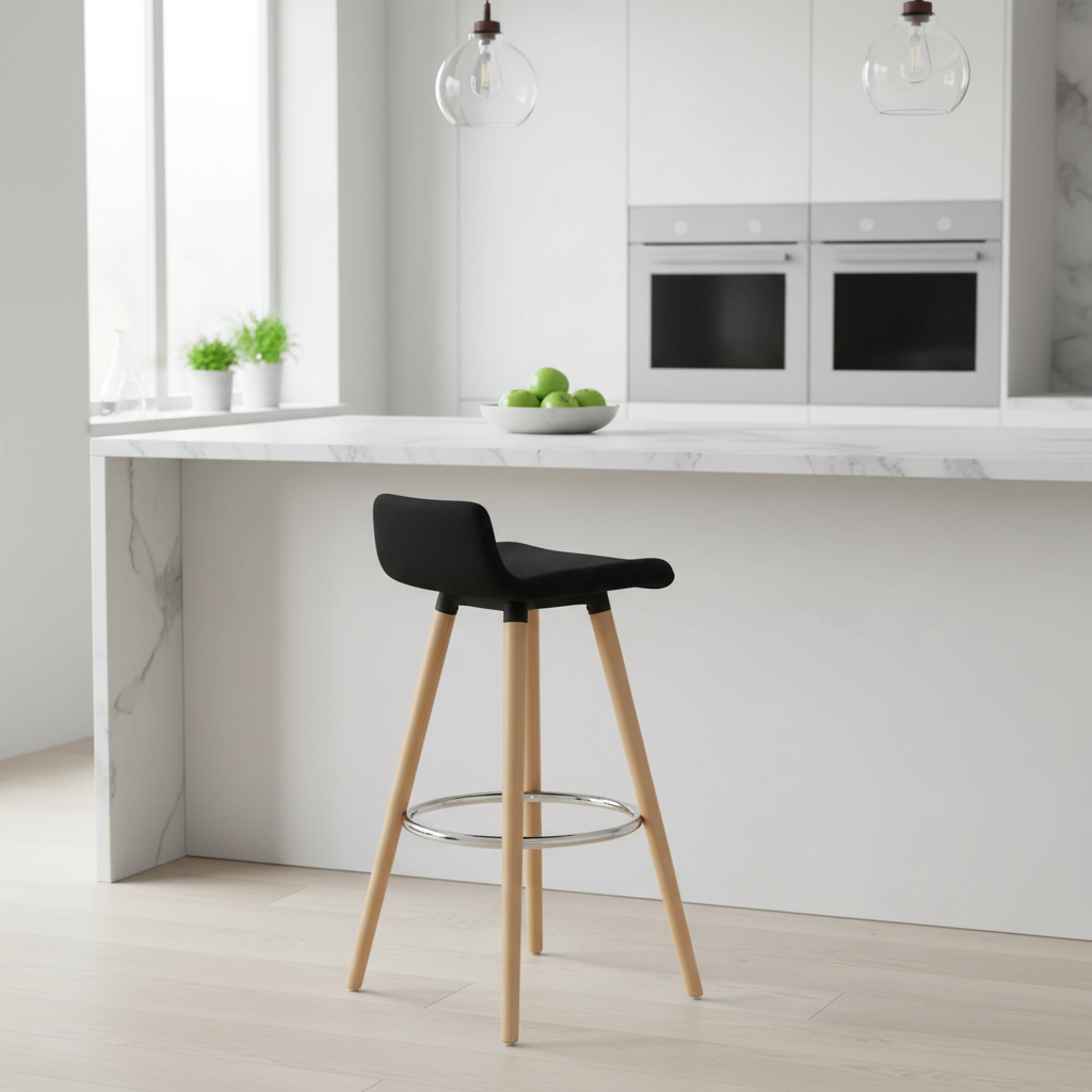 Stockholm Black Bar Stool