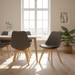 Stockholm Grey Diamond Pattern Dining Chair