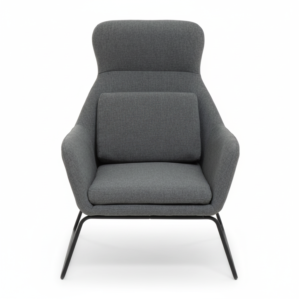 Stockholm Grey Fabric Chair
