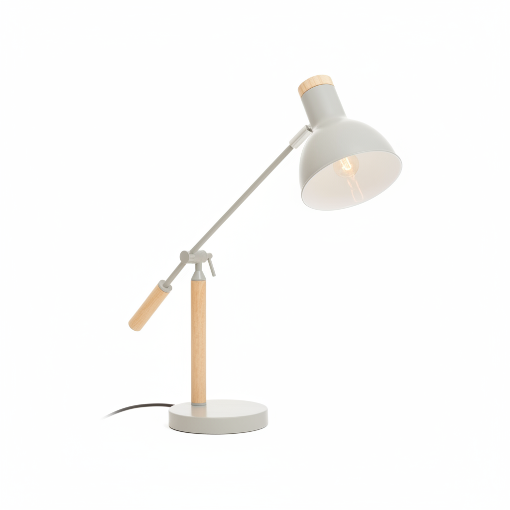 Stockholm Matte Grey Table Lamp