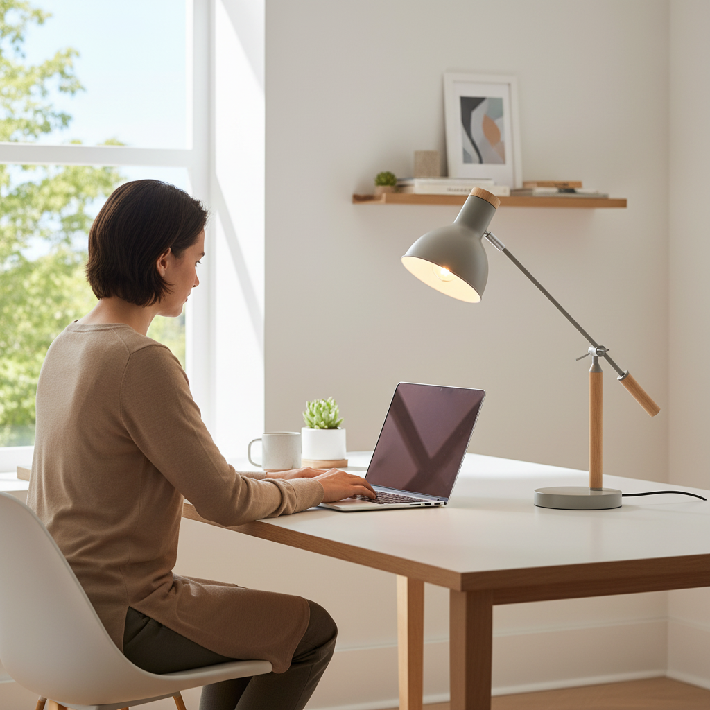 Stockholm Matte Grey Table Lamp