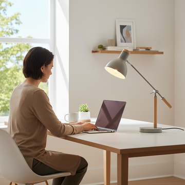 Stockholm Matte Grey Table Lamp