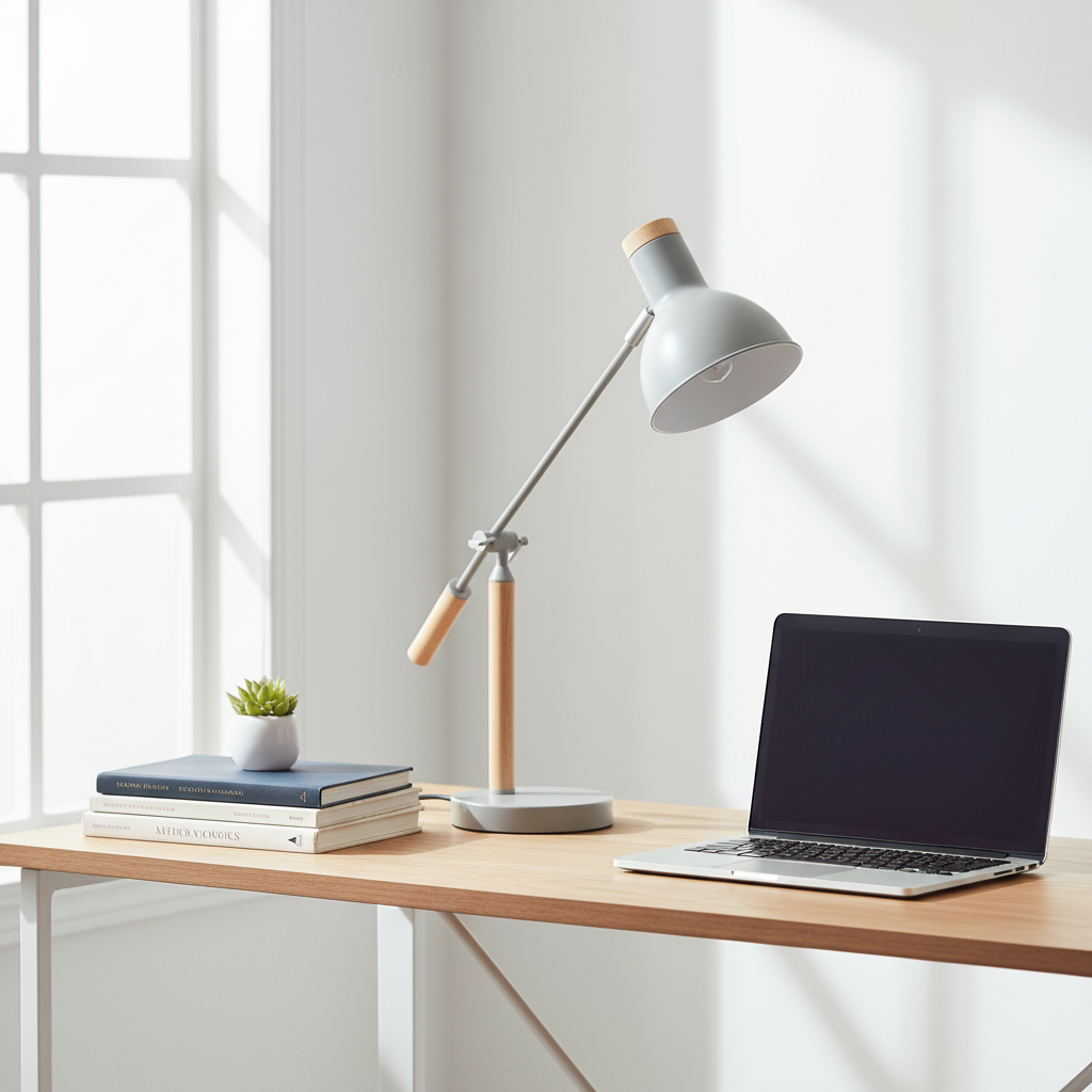 Stockholm Matte Grey Table Lamp