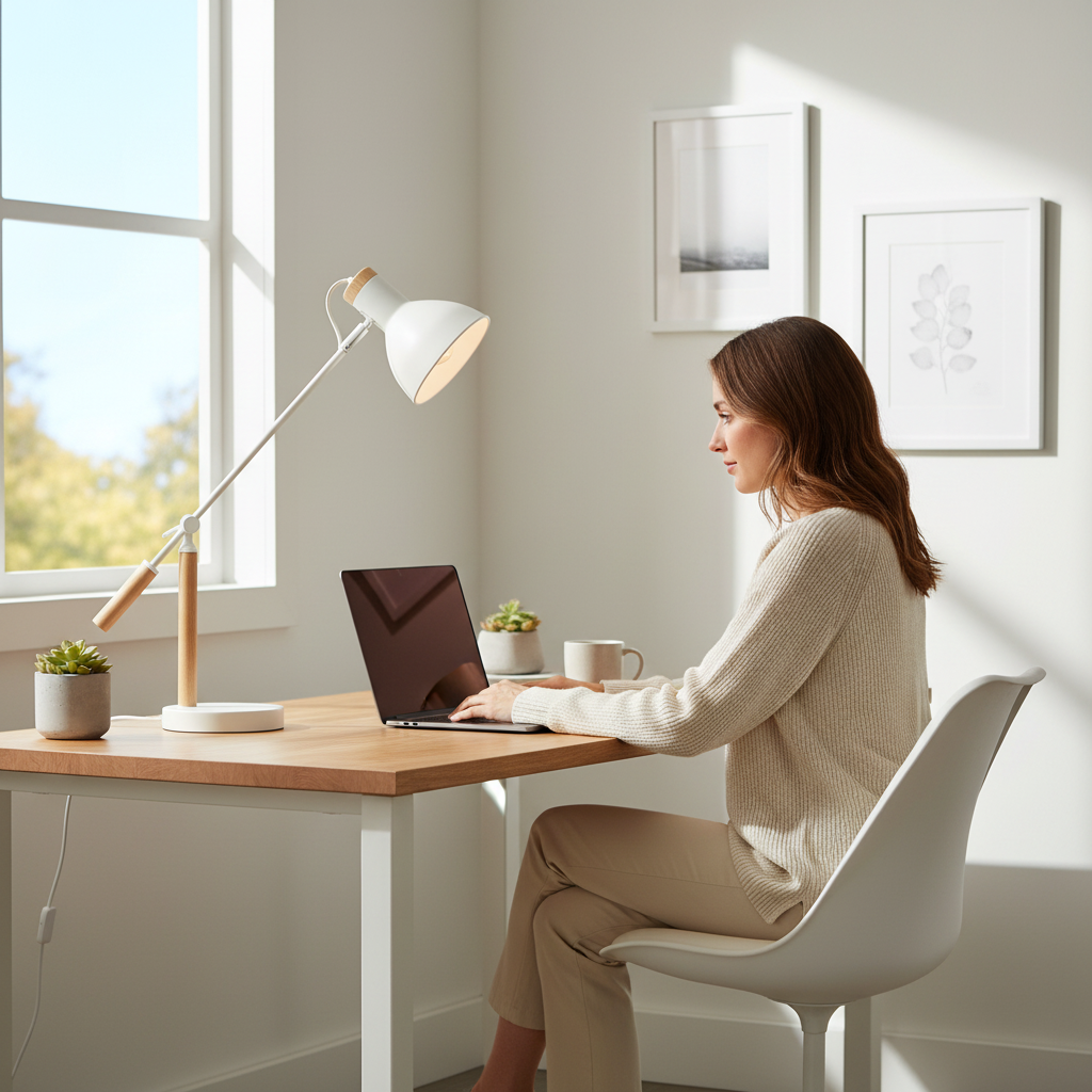 Stockholm Matte White Table Lamp