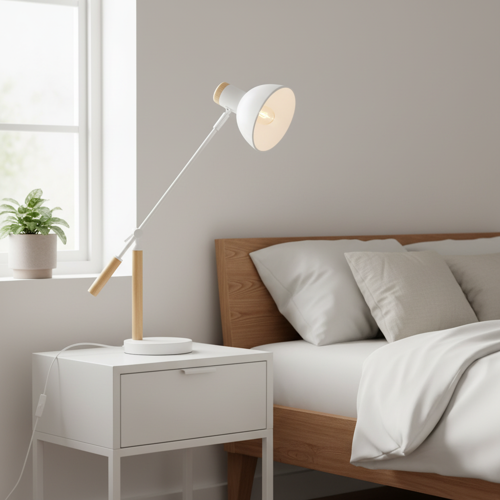 Stockholm Matte White Table Lamp