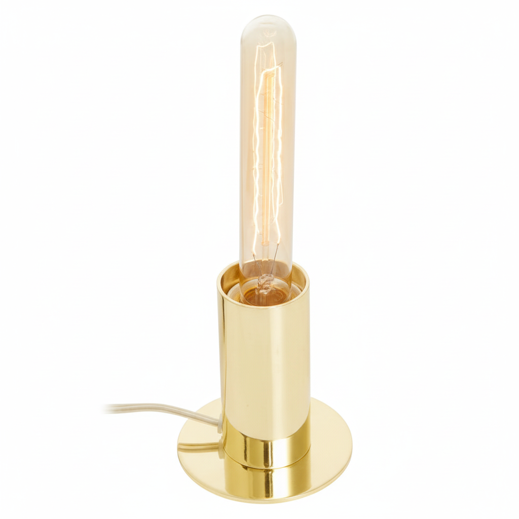 Stockholm Shiny Brass Finish Table Lamp
