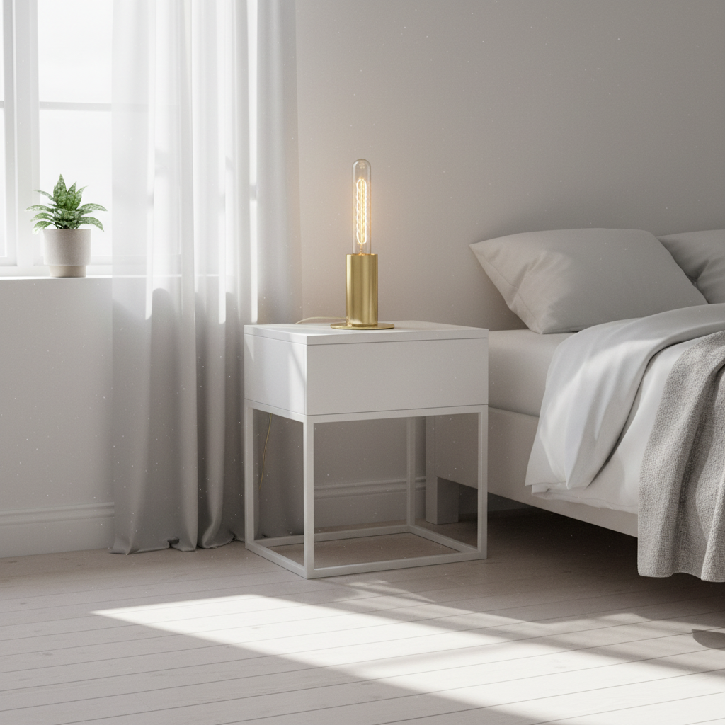 Stockholm Shiny Brass Finish Table Lamp