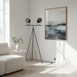 Stockholm Two Spotlight Matte Black Tripod Floor Lamp