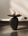 Stone Shape Side Table, Black