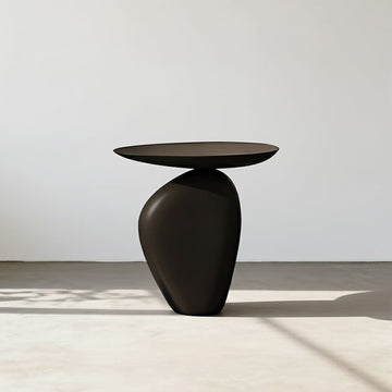 Stone Shape Side Table, Black