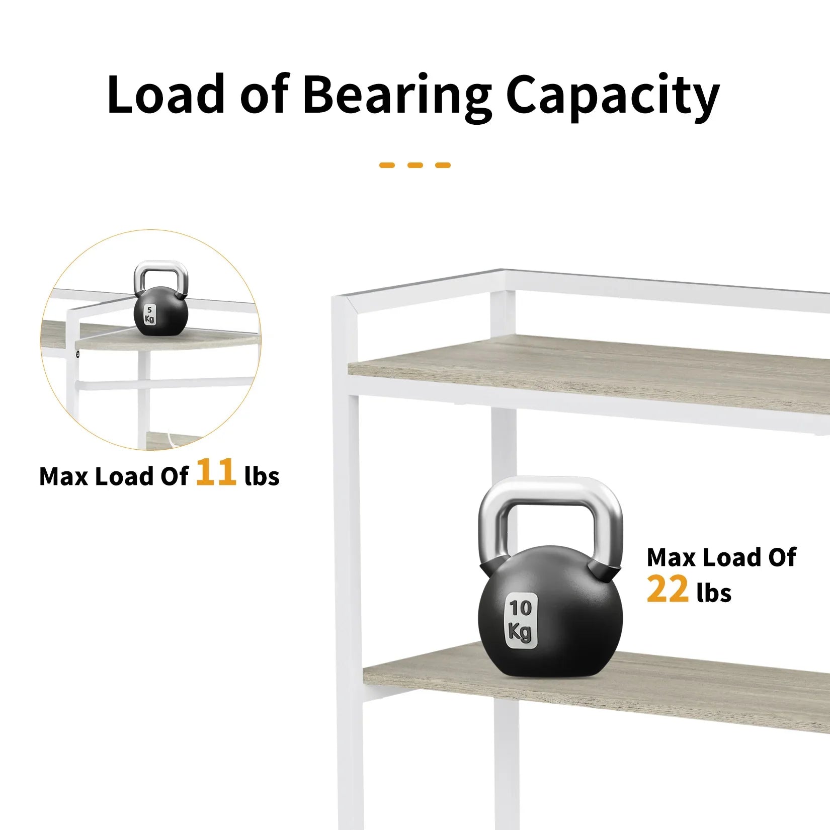 Storage Rack Organizer with 4 Hooks, Space - Saver Shelf Unit, Bathroom Laundry, Over Toilet, Washing Machine