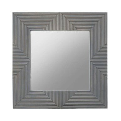 Suar Grey Wash Mango Wood Wall Mirror