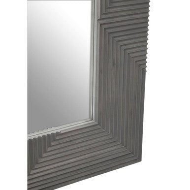 Suar Grey Wash Mango Wood Wall Mirror