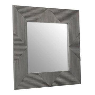 Suar Grey Wash Mango Wood Wall Mirror