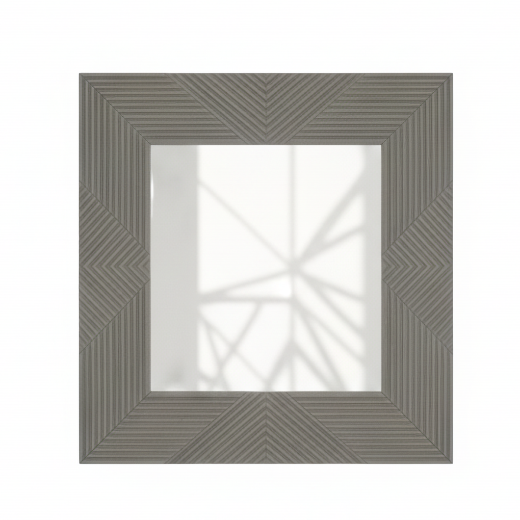 Suar Grey Wash Mango Wood Wall Mirror